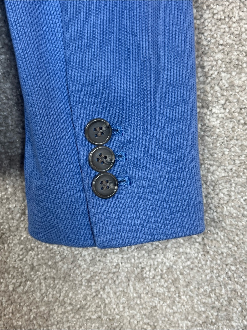 Talbots Jacket Womens 2 Blue Aberdeen Button Front Lined Blazer Pockets- 5232 - Picture 10 of 14
